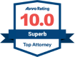 Avvo rating badge